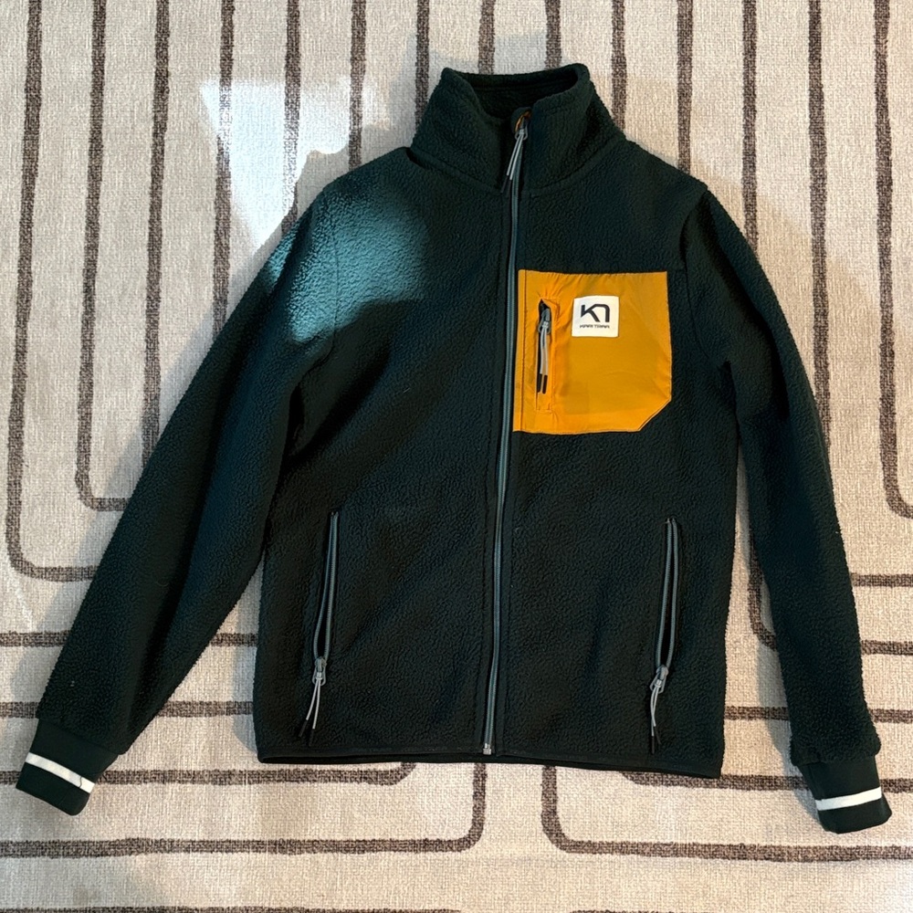 Kari Traa Dark Green Jacket with Orange Accent
